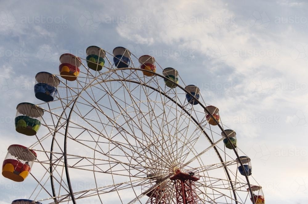 Multi Coloured Ferris Wheel - Australian Stock Image