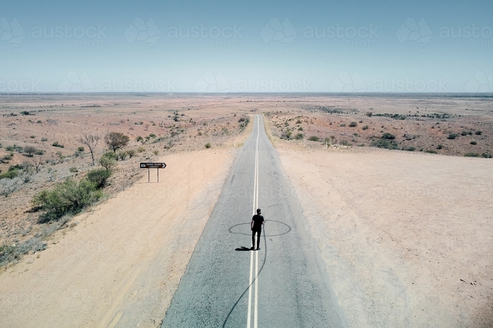 Mundi Mundi lookout from above - Australian Stock Image