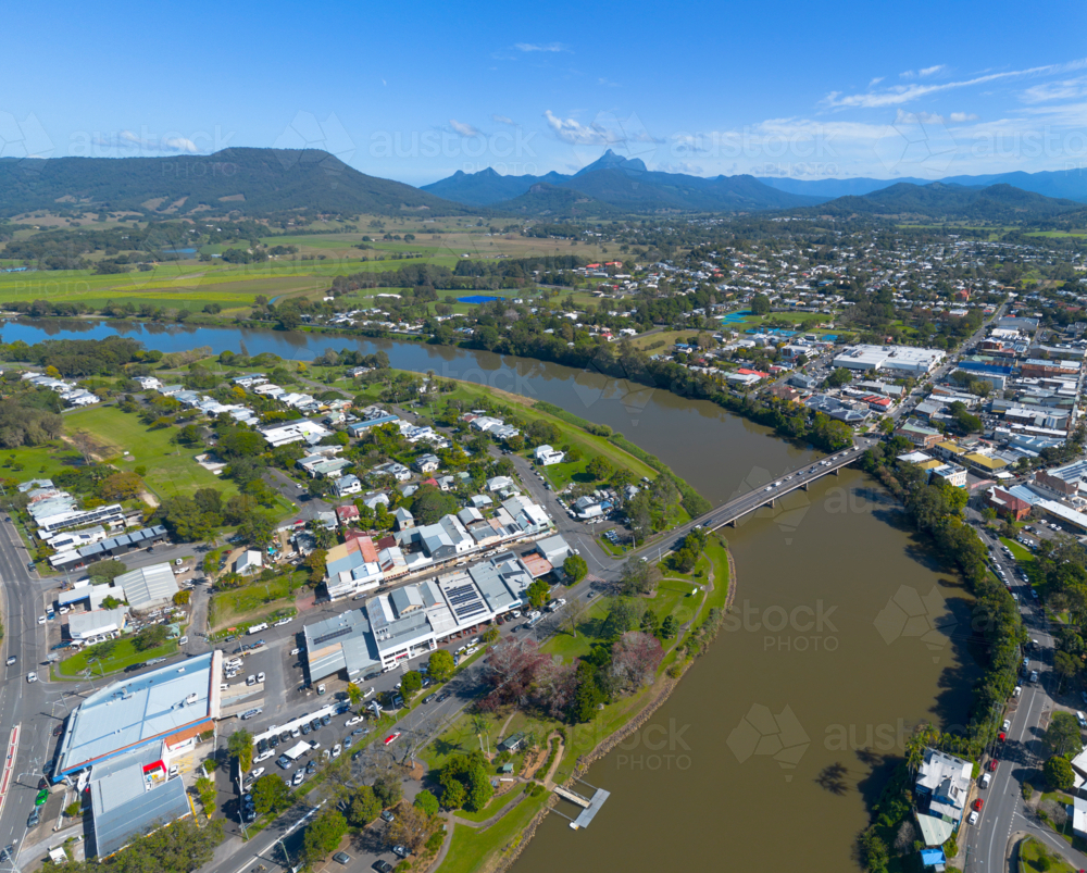 Murwillumbah, New South Wales, Australia, view towards Mount Warning - Australian Stock Image