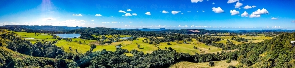 Nambour Hinterland panorama - Australian Stock Image