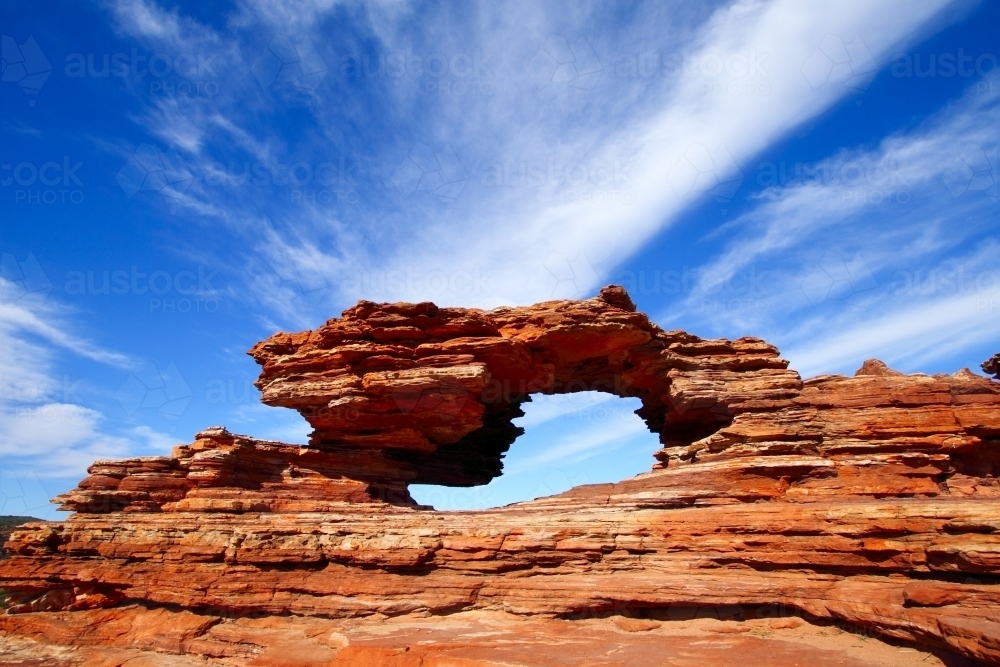 Image of Nature's Window rock arch in Kalbarri National Park, WA