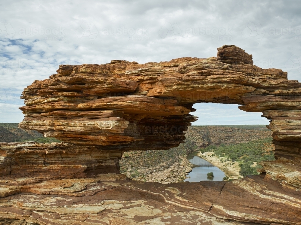 Natures window at Kalbarri National Park - Australian Stock Image