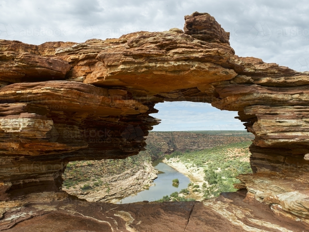 Natures window at Kalbarri National Park - Australian Stock Image