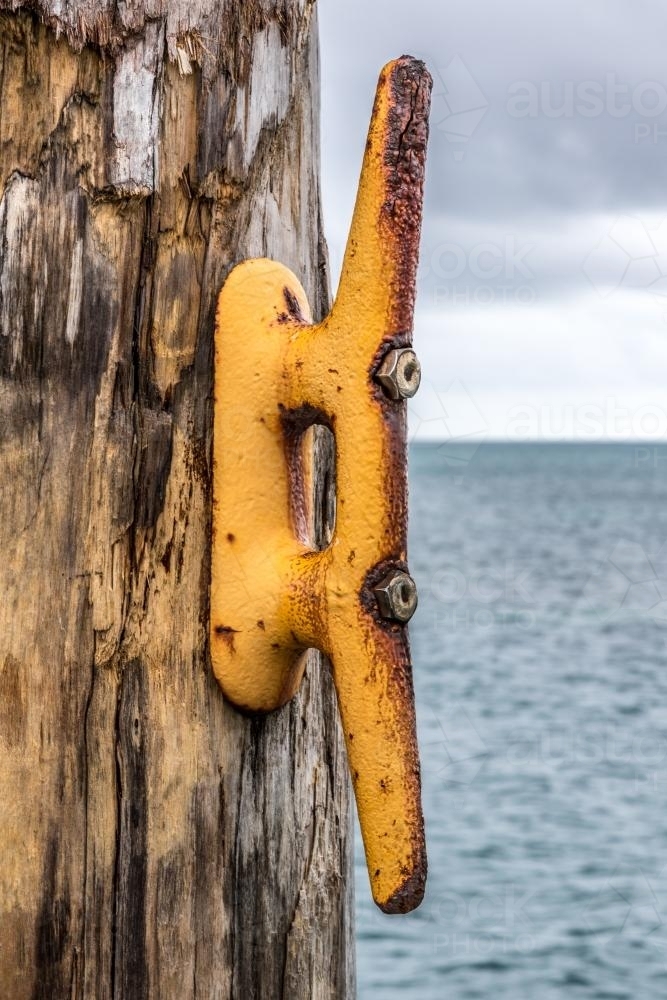Nautical Cleat - Australian Stock Image