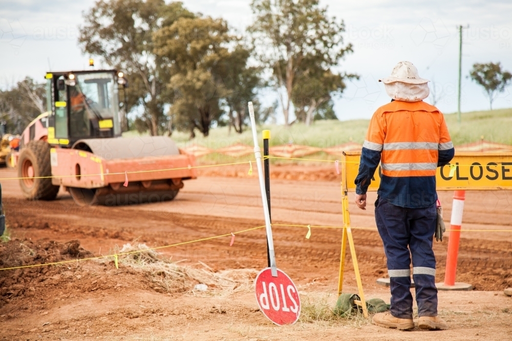 New highway being built in Trewilga - Australian Stock Image
