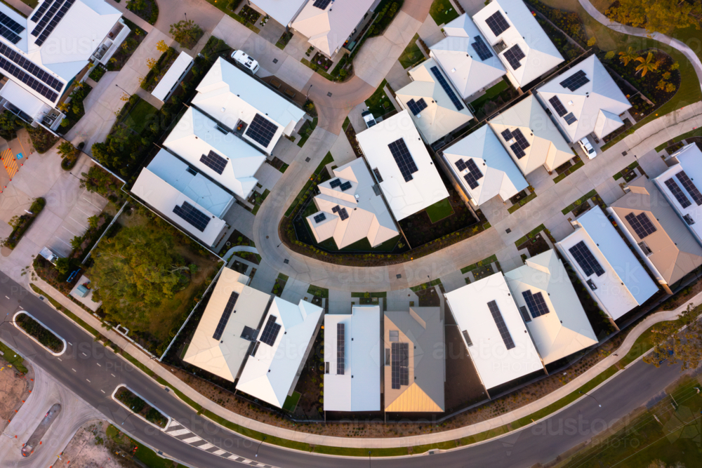 new housing development - Australian Stock Image