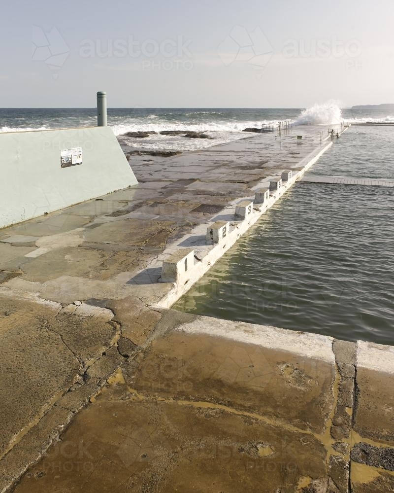 Newcastle Ocean Baths 02 - Australian Stock Image