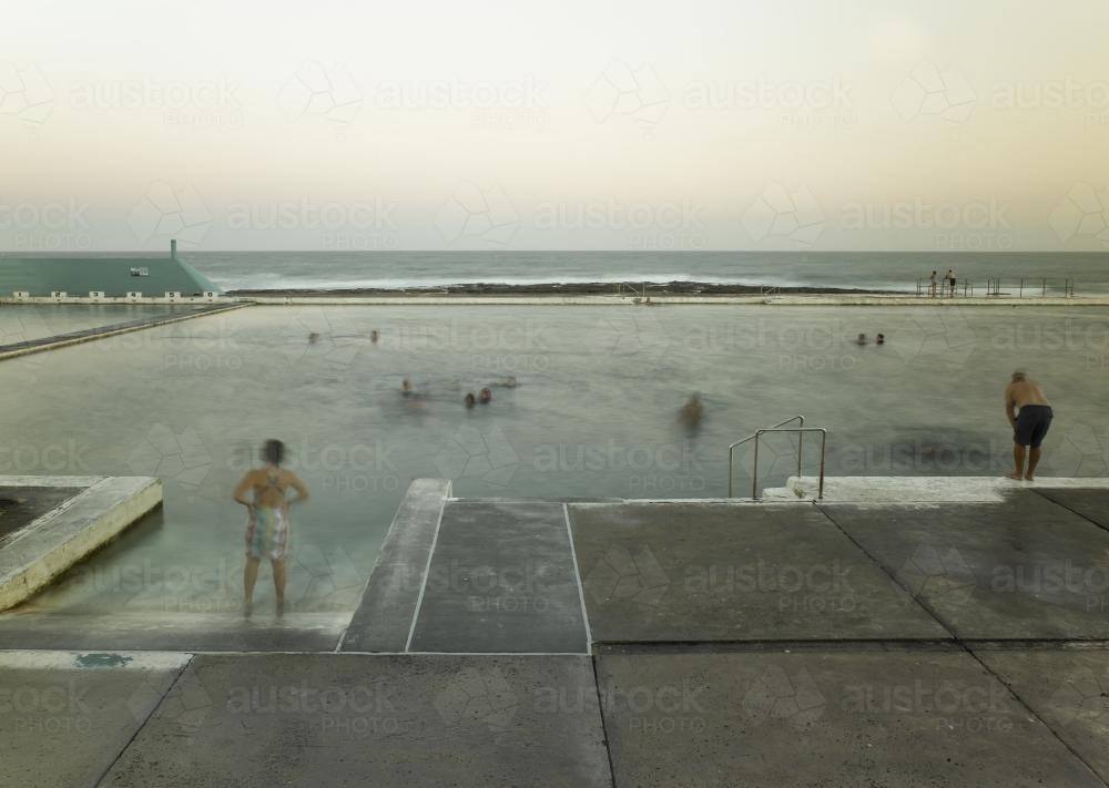 Newcastle Ocean Baths 10 - Australian Stock Image
