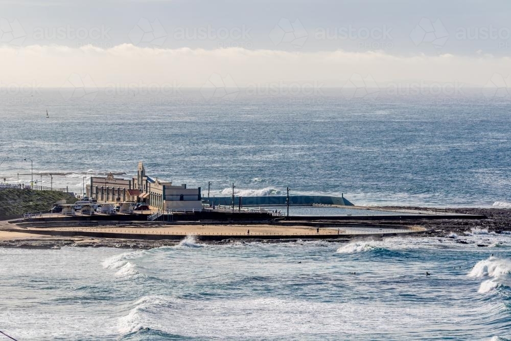 Newcastle Ocean Baths - Australian Stock Image