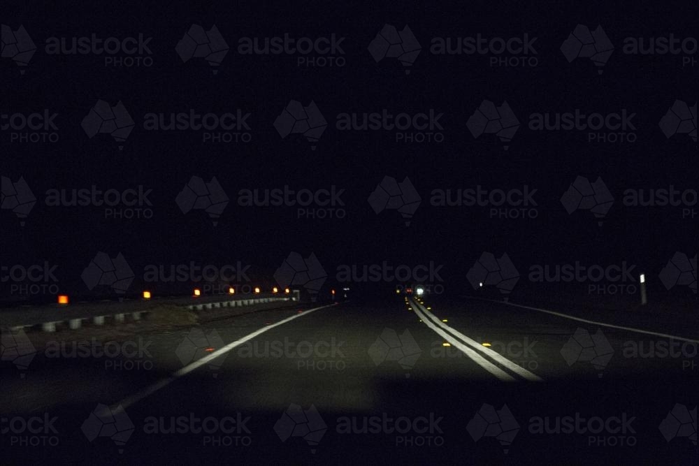 Night driving - Australian Stock Image
