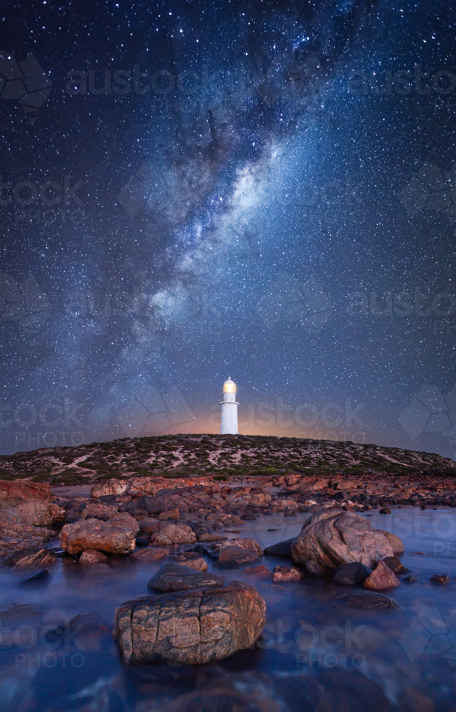 Night Sky at Corny Point, South Australia - Australian Stock Image