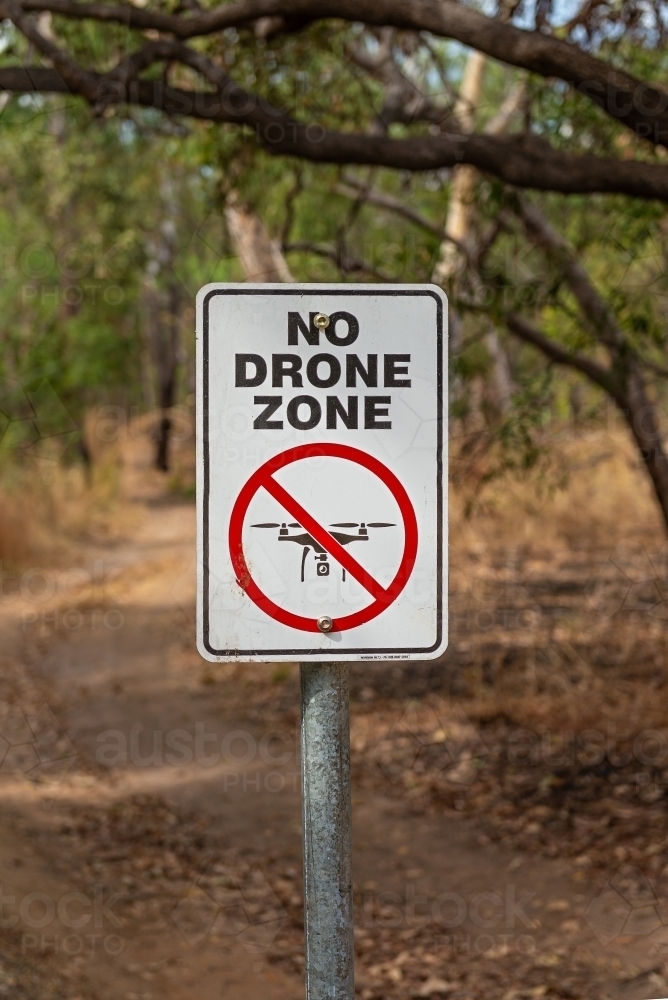 No Drone Zone - Australian Stock Image