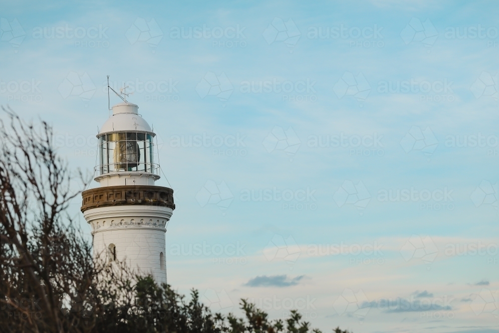 Norah Head Lighthouse on the New South Wales central coast in Australia - Australian Stock Image