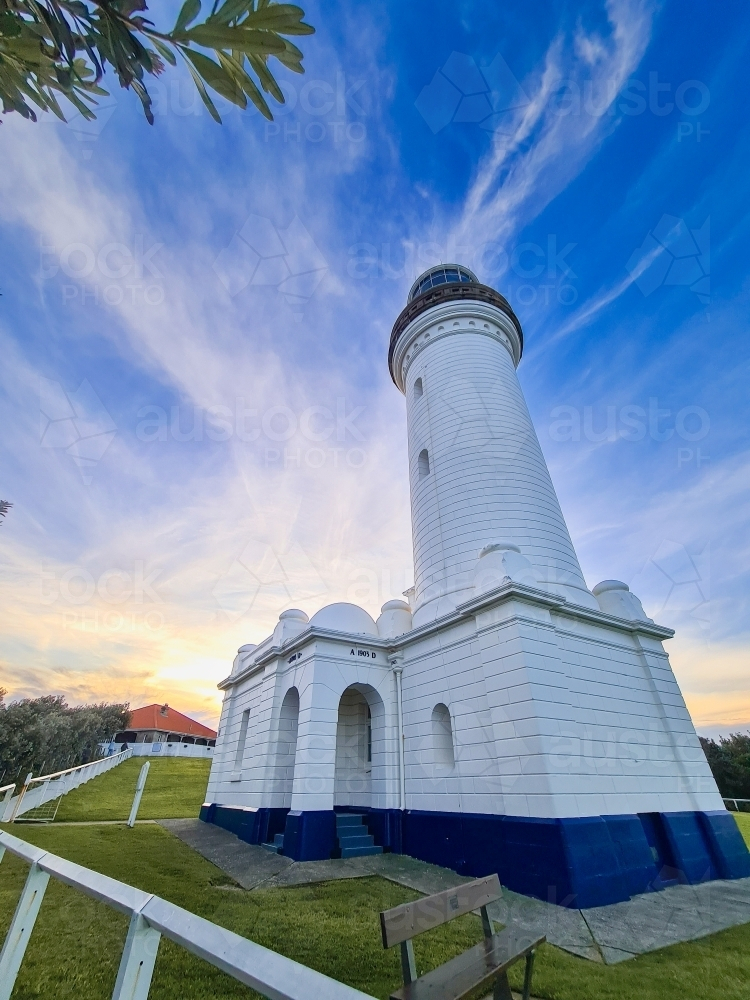 Norah Head Lighthouse on the NSW Central Coast - Australian Stock Image