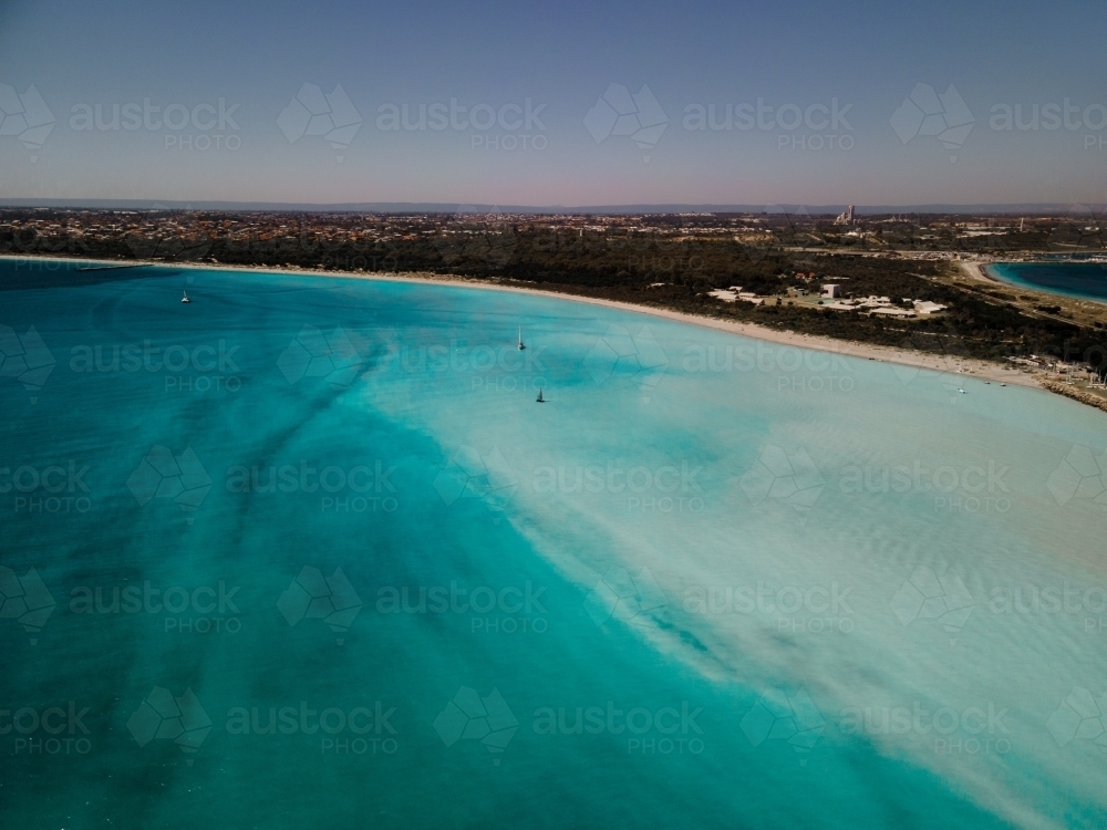 Ocean and coastline at Woodman Point - Australian Stock Image