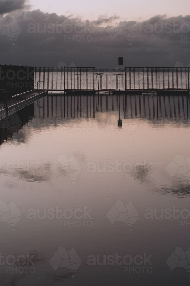 Ocean bath at dawn - Australian Stock Image