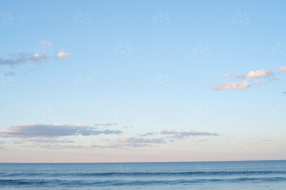 Ocean horizon in late afternoon - Australian Stock Image