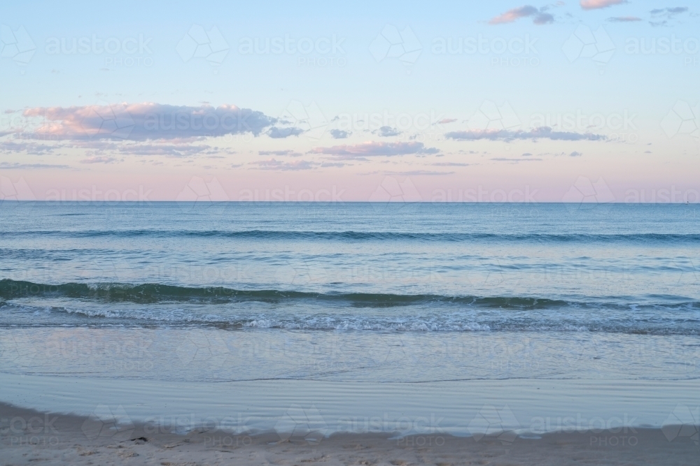 Ocean horizon in late afternoon - Australian Stock Image