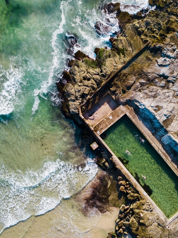 Ocean Pool at Yamba - Australian Stock Image