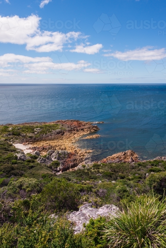 ocean swell off the north coast of Tasmania - Australian Stock Image