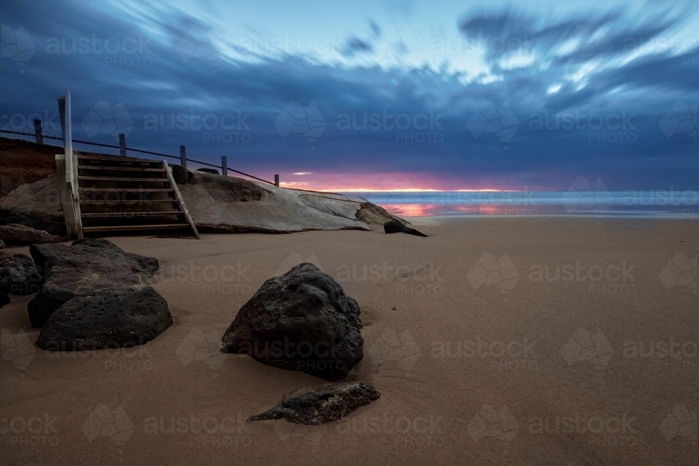 Old Boat Ramp at Anglesea - Australian Stock Image