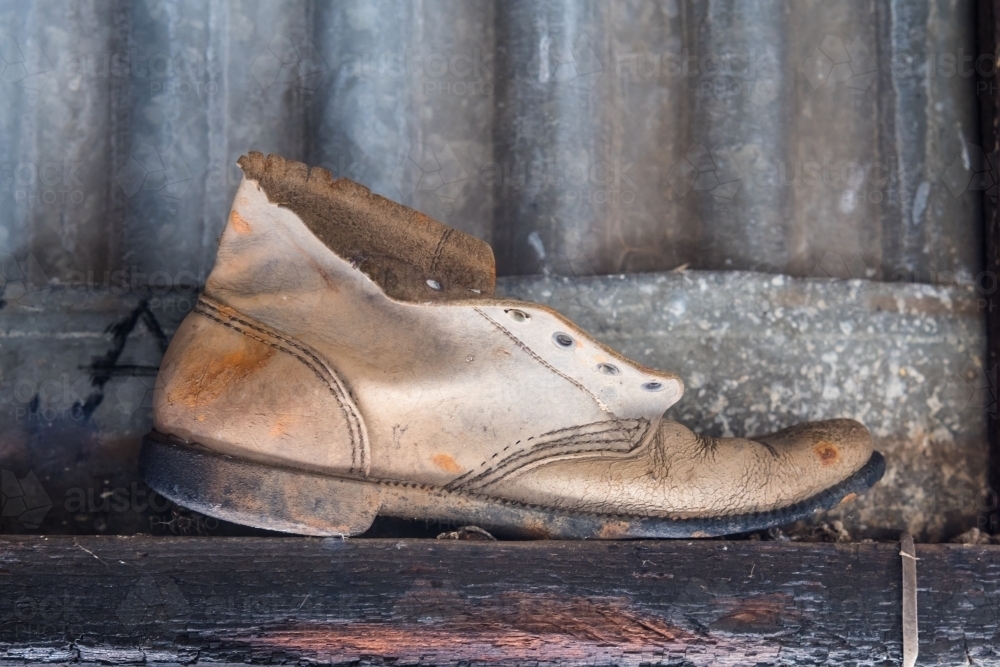 old boot - Australian Stock Image