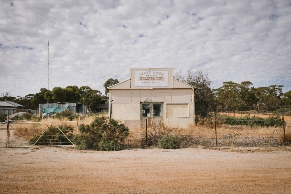 Old building at Cadoux in the Eastern Wheatbelt of Western Australia - Australian Stock Image