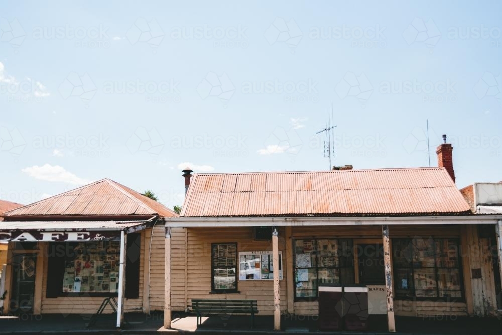 Old buildings on a country street - Australian Stock Image