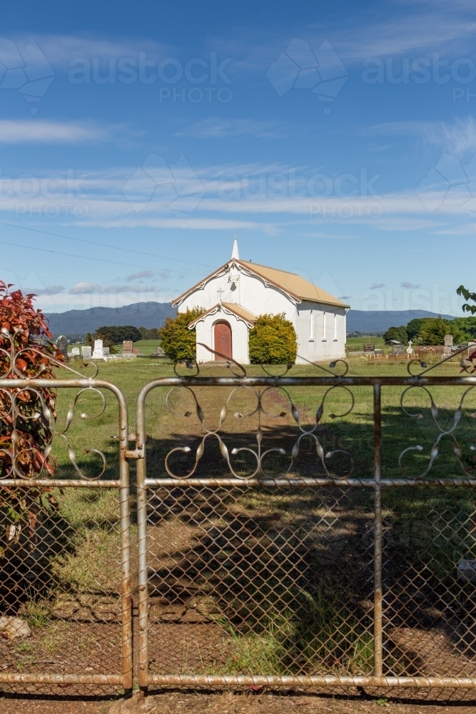 Old church in the country - Australian Stock Image