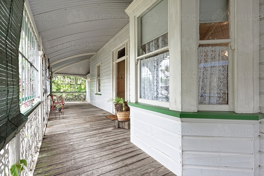 Old Colonial Queenslander house built in 1889 Australian heritage - Australian Stock Image