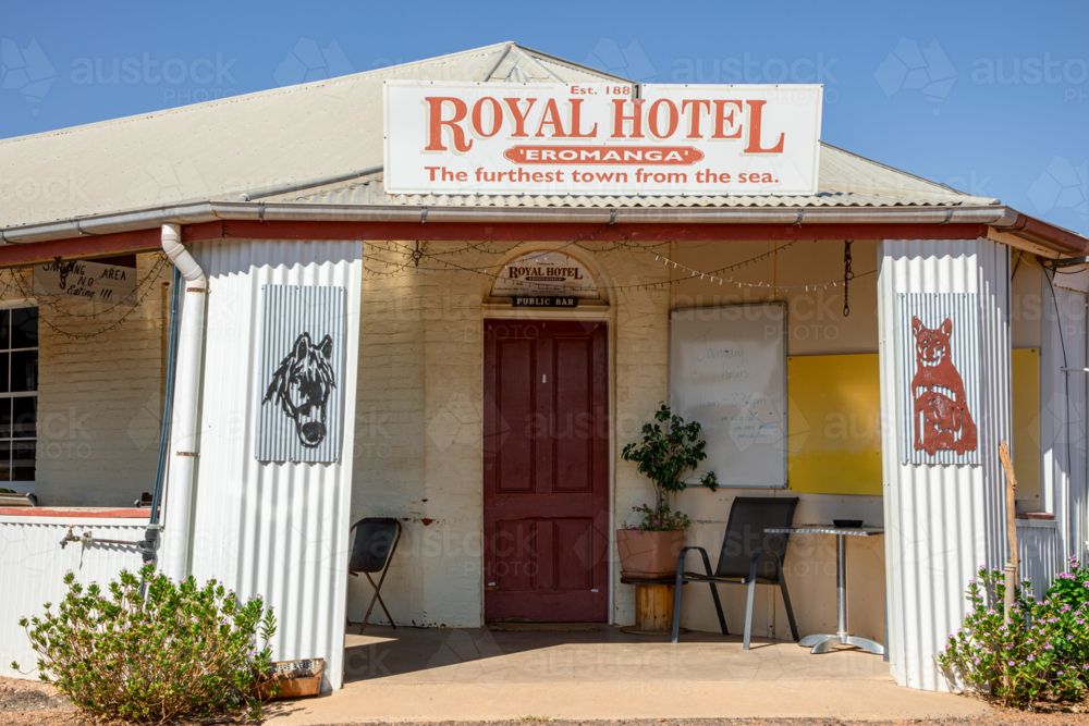 Old country pub entry - Australian Stock Image