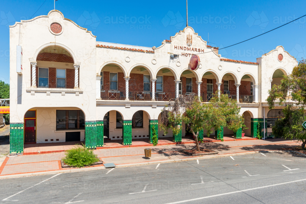 Old hotel on main street of country town - Australian Stock Image