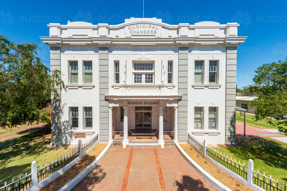 Old Municipal Building in Coutry Town - Australian Stock Image