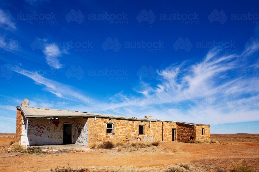 old ruin in outback - Australian Stock Image