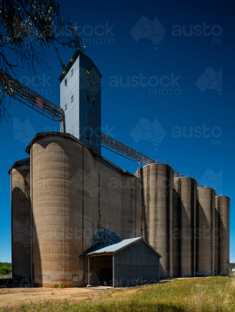 Old Silos at Inverell, New South Wales - Australian Stock Image