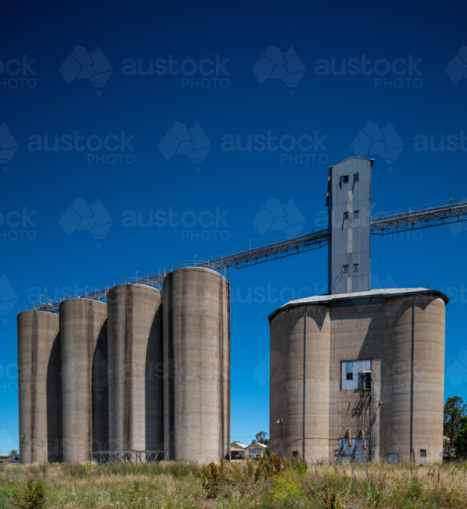 Old Silos at Inverell, New South Wales - Australian Stock Image