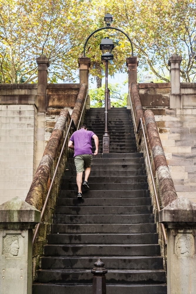 old stairs near Circular Quay, Sydney - Australian Stock Image