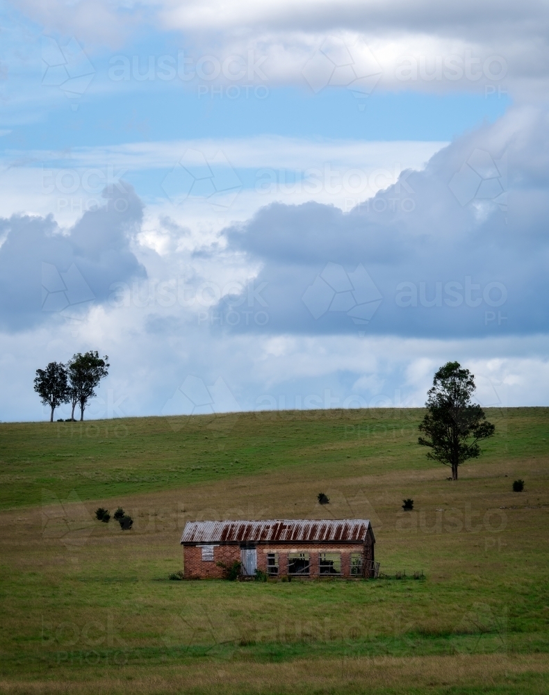 Old Tractor shed in the country side - Australian Stock Image