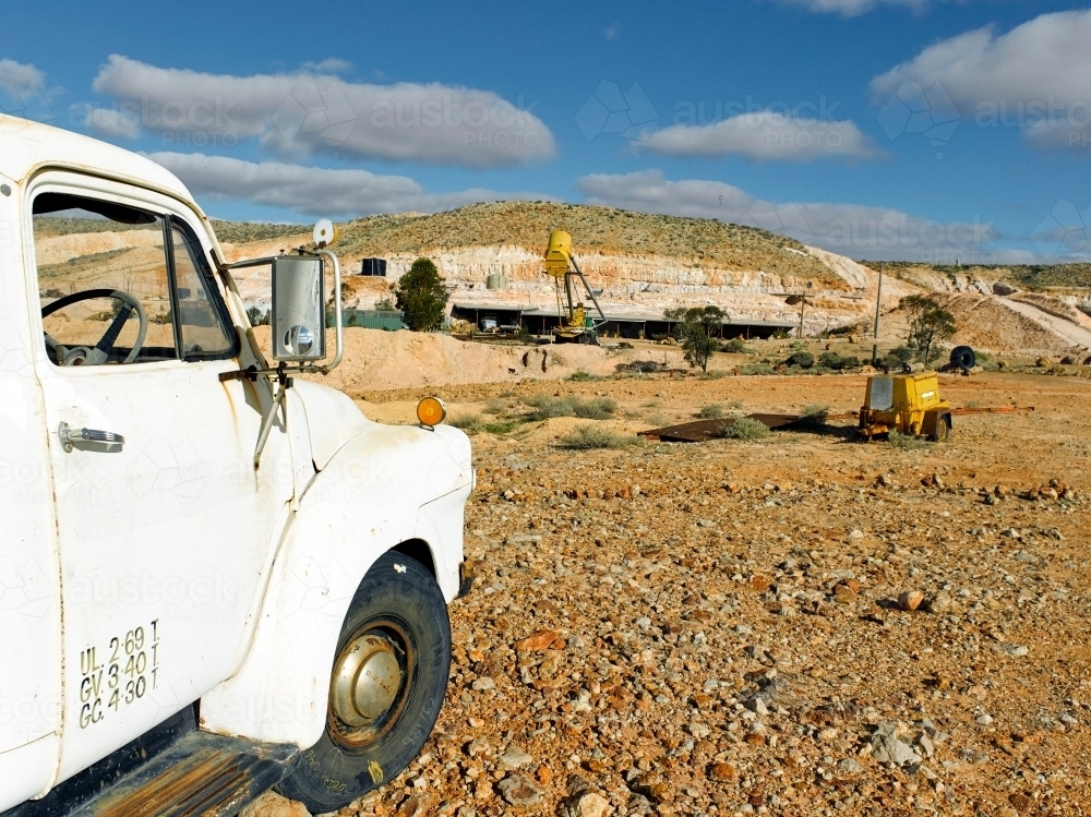 Old truck and mining equipment - Australian Stock Image