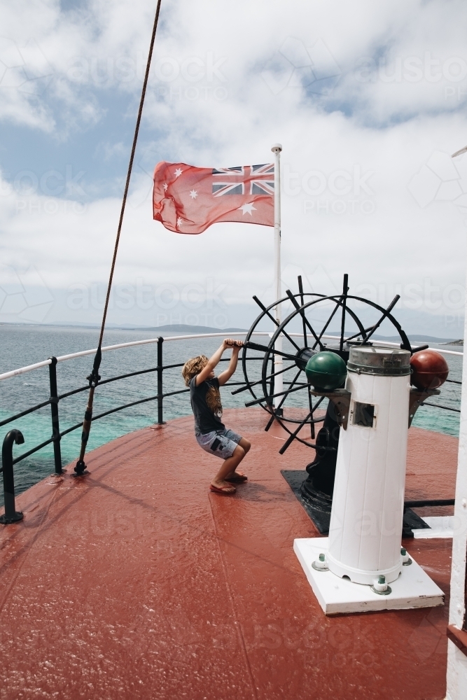 Old Whaling Boat - Australian Stock Image