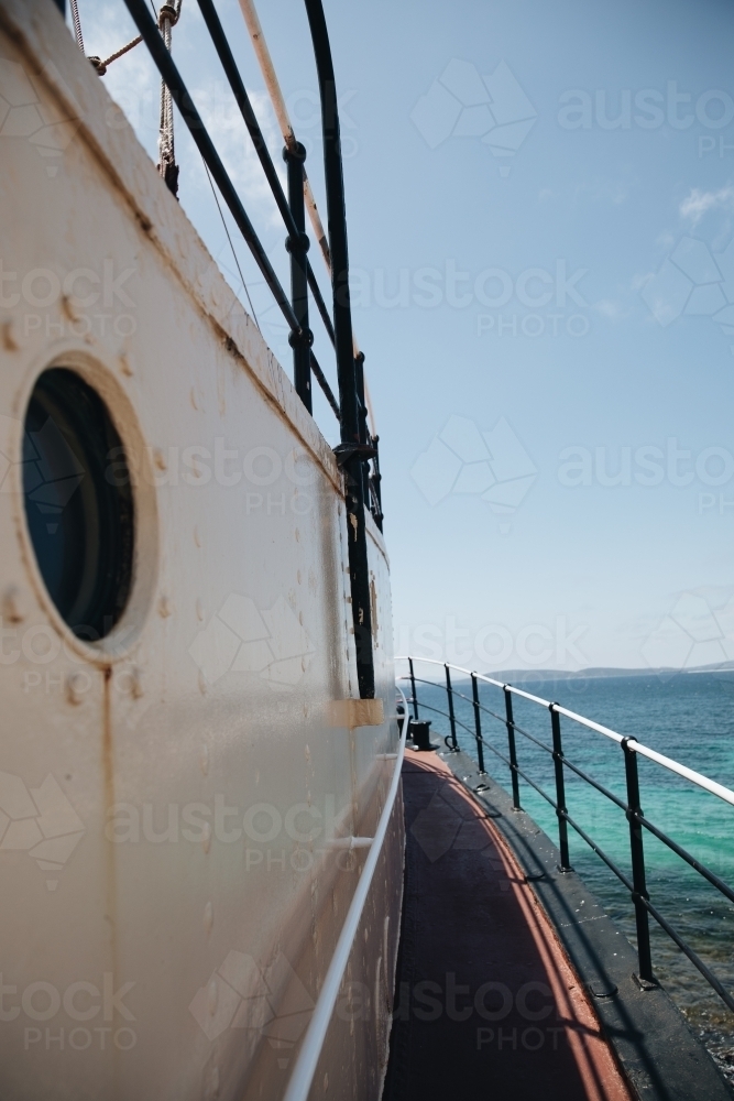 Old Whaling Boat in Albany - Australian Stock Image