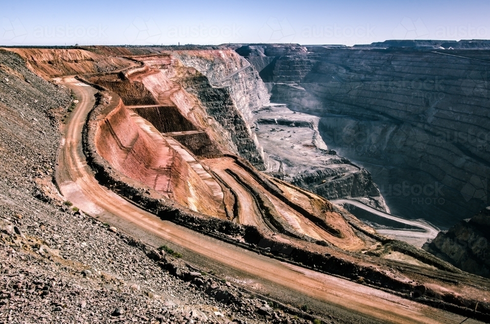 Open Pit Mining - Australian Stock Image