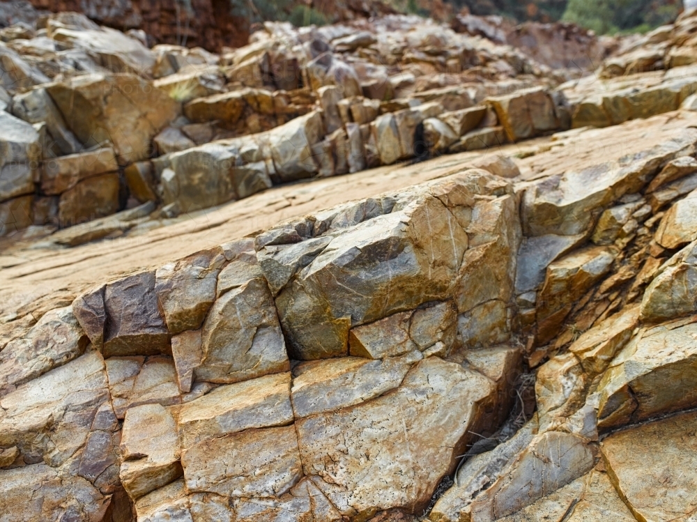 Ormiston Gorge and Pound at the West MacDonnell Ranges - Australian Stock Image