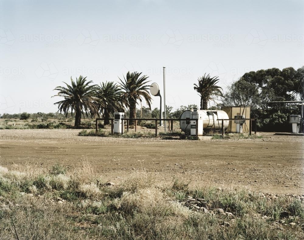 Outback Fuel Depot - Australian Stock Image