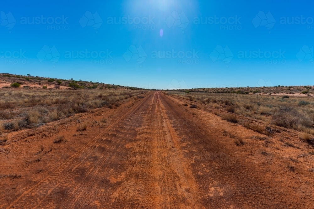 Outback red dirt road - Australian Stock Image