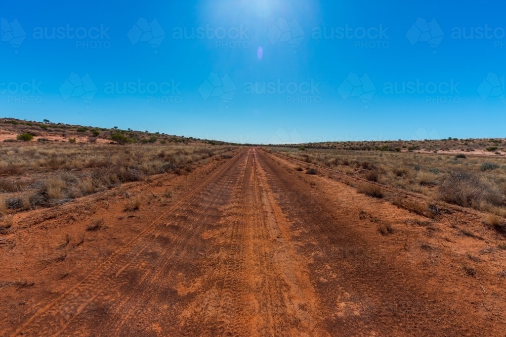 Outback red dirt road - Australian Stock Image