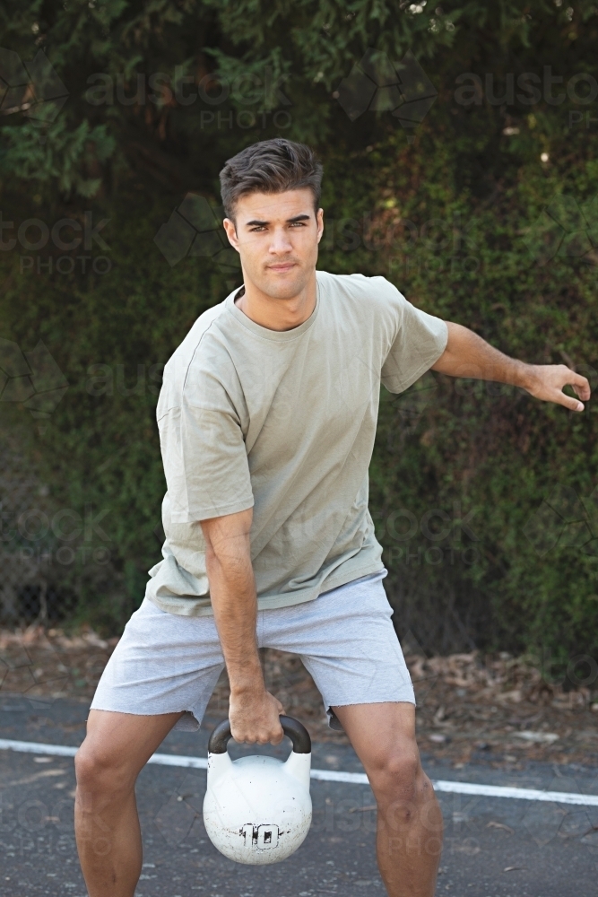 Outdoor Workout - Australian Stock Image