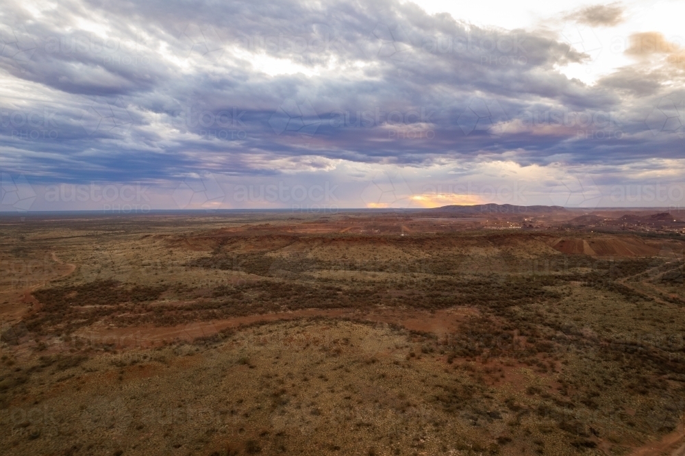 Overcast rural landscape - Australian Stock Image