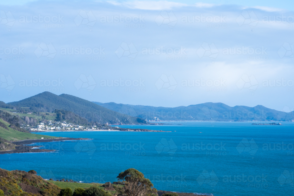 Overlooking Boat Harbour Beach, Tasmania - Australian Stock Image