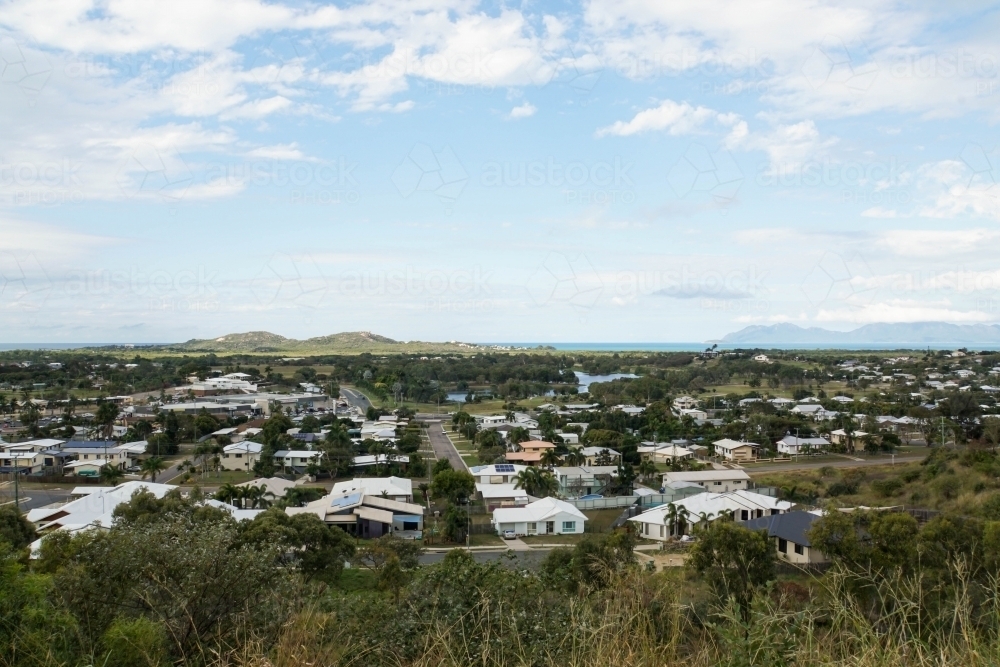 Overlooking Bowen township - Australian Stock Image